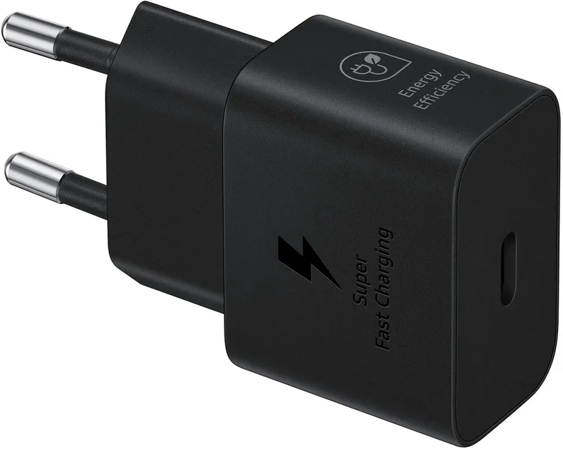 Originele Samsung 25W Efficiency Adapter - inclusief USB-C Kabel 1 Meter van Samsung in Zwart – productfoto