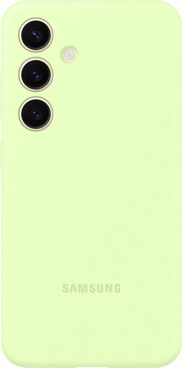 Silicone Case - Geschikt voor Samsung Galaxy S24 van Samsung in Lichtgroen – productfoto