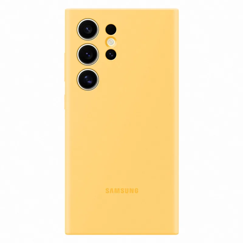 Silicone Case - Geschikt voor Samsung Galaxy S24 Ultra by Samsung in Yellow – product photo