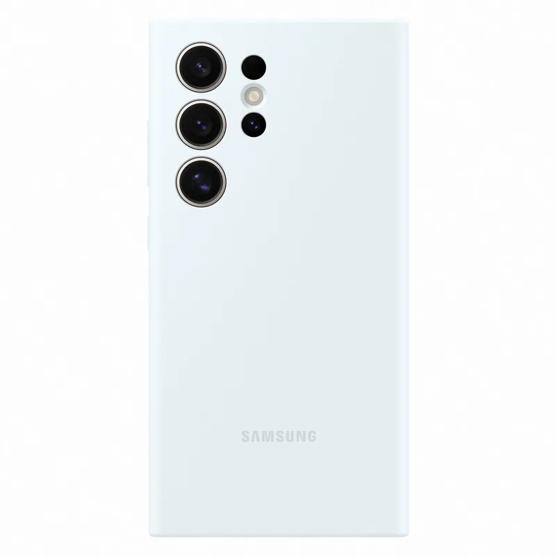 Silicone Case - Geschikt voor Samsung Galaxy S24 Ultra från Samsung i Vit – produktbild
