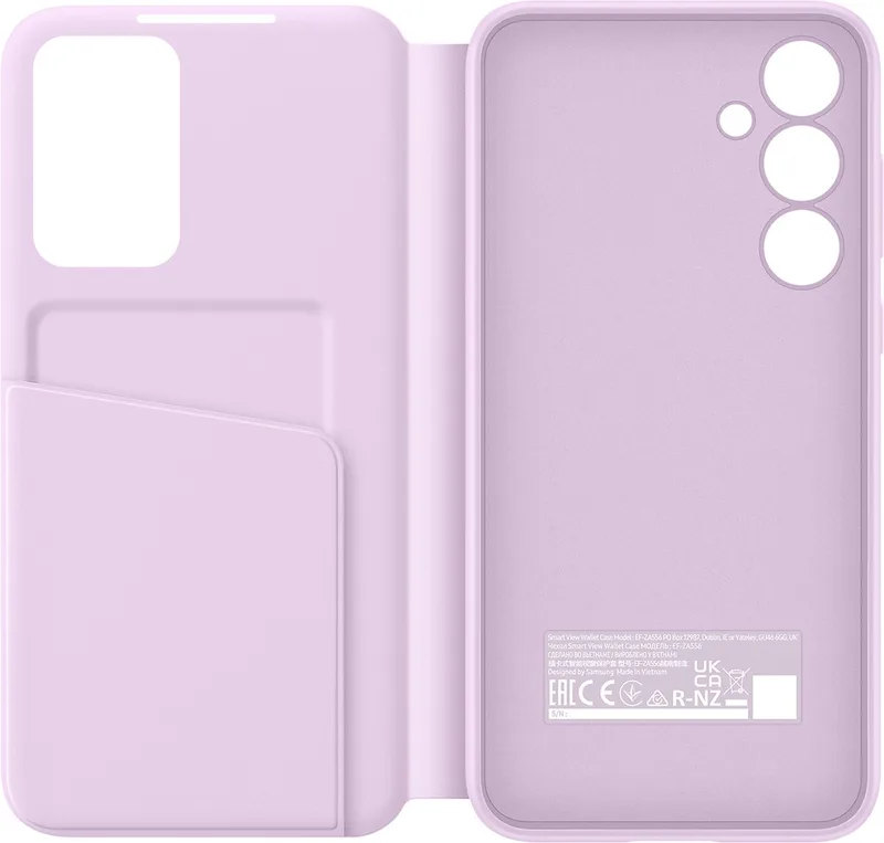Smart View Wallet Case - Galaxy A55 5G by Samsung in Lavendel – product photo