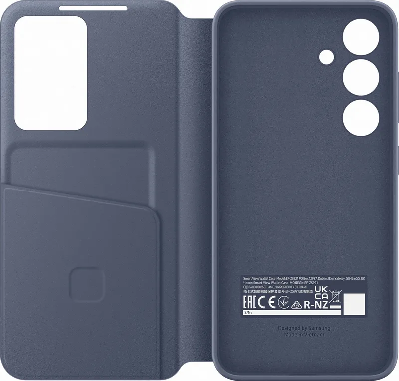Smart View Wallet Case - Geschikt voor Samsung Galaxy S24 by Samsung in Purple – product photo
