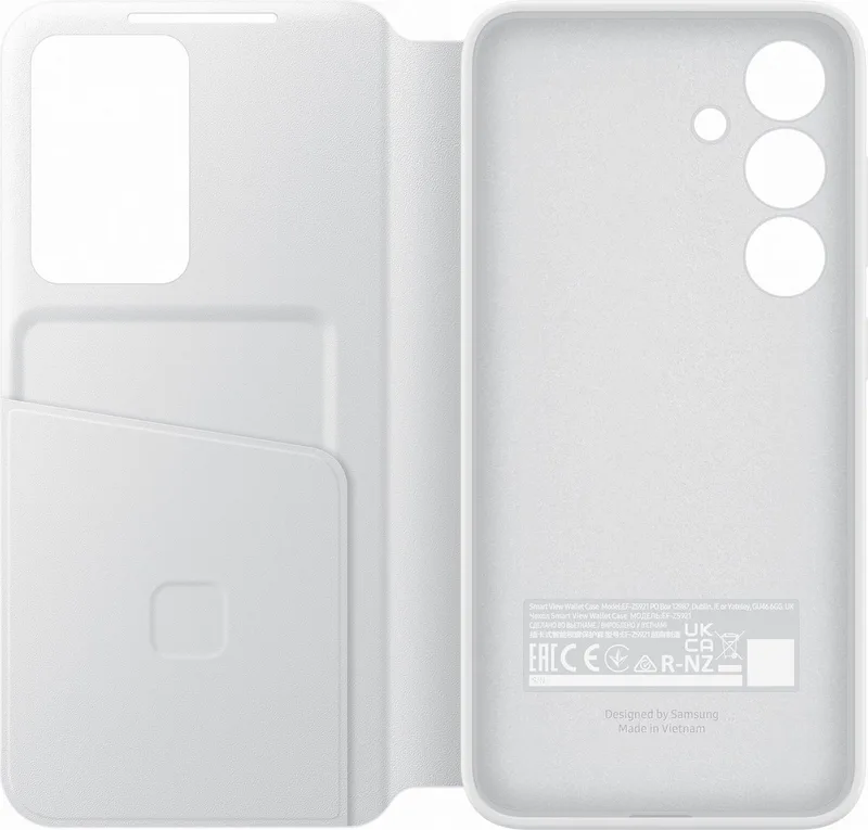 Smart View Wallet Case - Geschikt voor Samsung Galaxy S24 Plus by Samsung in White – product photo