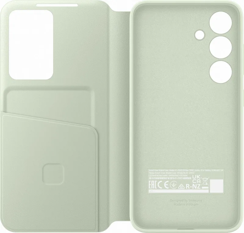Smart View Wallet Case - Geschikt voor Samsung Galaxy S24 Plus van Samsung in Lichtgroen – productfoto