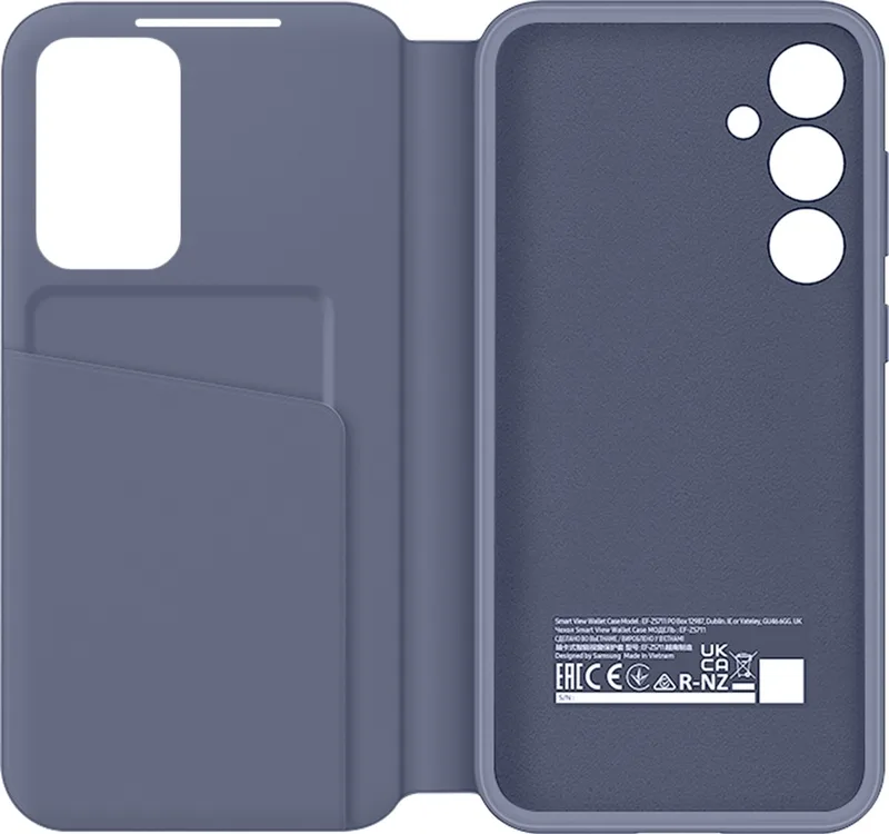 Smart View Wallet Case - Geschikt voor Samsung Galaxy S24 Plus van Samsung in Paars – productfoto