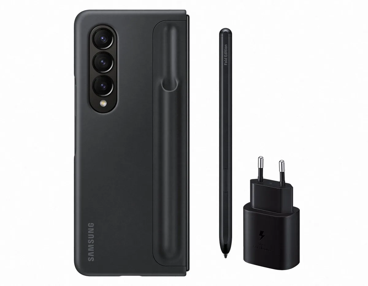 Standing Cover - Hoesje voor mobiele telefoon de Samsung en Zwart met – photo produit
