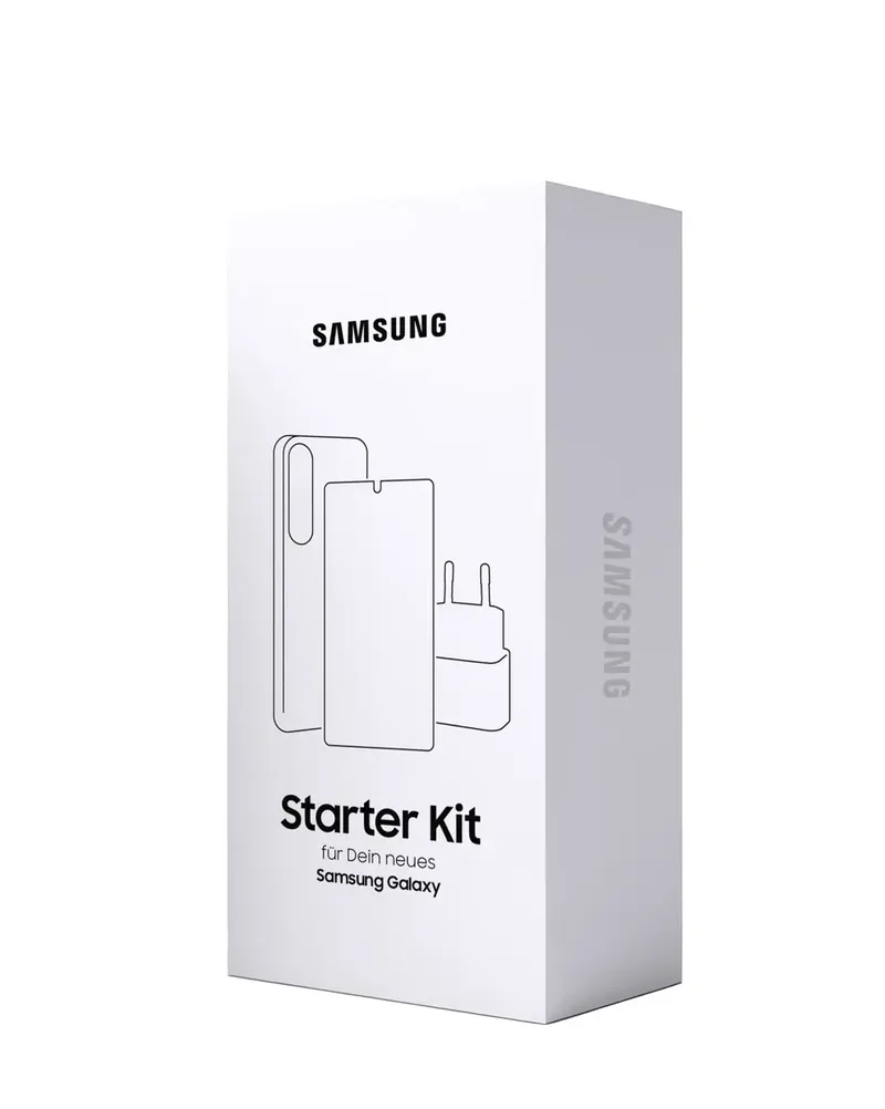 Starterkit Hülle + Schutzglas + Ladegerät Set Samsung Galaxy A27 Transparent, Weiß 40-63-3143 de Samsung – photo produit