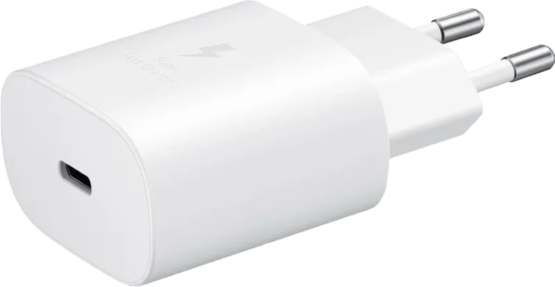 Super-Fast-Charging-Ladegerät mit USB-C-Anschluss 25 W från Samsung – produktbild