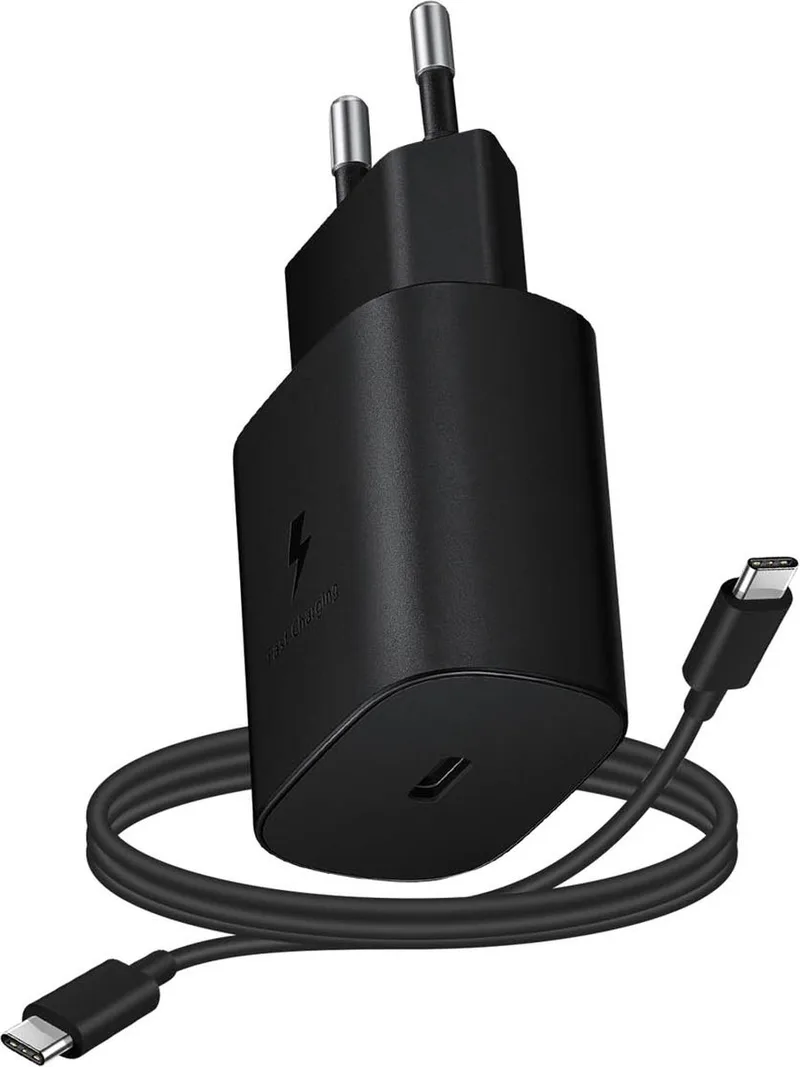 USB-C Adapter met kabel - 15W - 1m von Samsung in Schwarz – Produktfoto