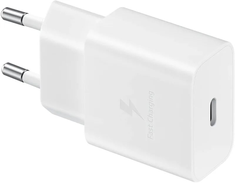 USB-C Adapter zonder kabel - 15W von Samsung in Weiß – Produktfoto
