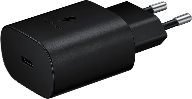 USB-C Adapter zonder kabel - 15W van Samsung in Zwart – productfoto