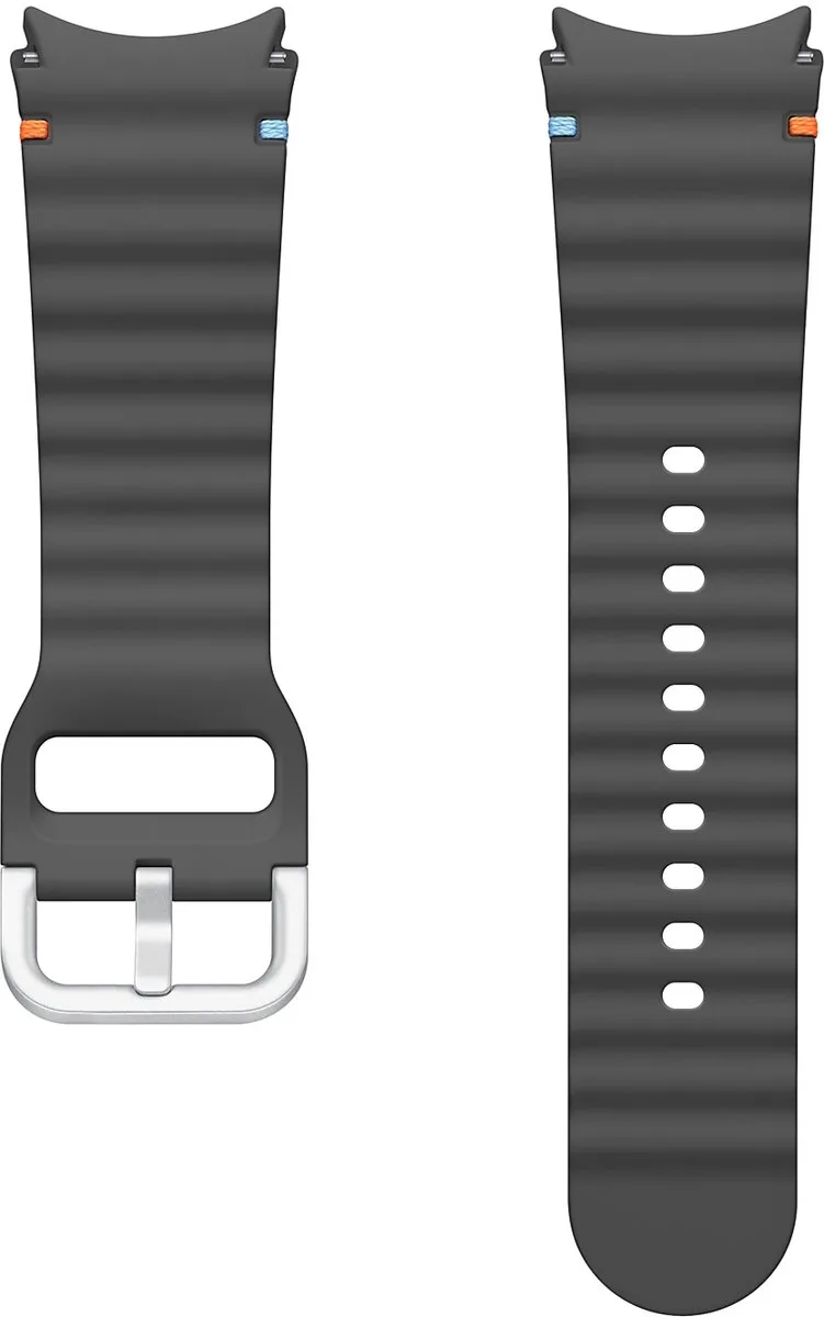 Watch7 Sport Rubberen Band voor de Galaxy Watch 4 / 5 / 6 / 7 - Maat S/M - 20 mm by Samsung in Dark grey – product photo
