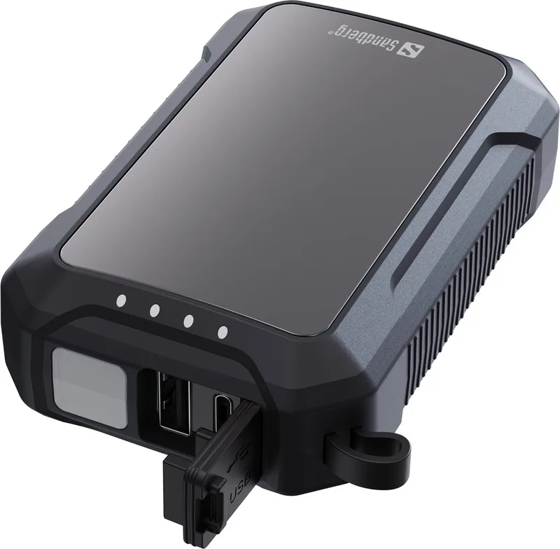 Hand Warmer Powerbank - 10.000 mAh - Waterproof - 5 jaar garantie - Noodpakket by Sandberg in Black – product photo