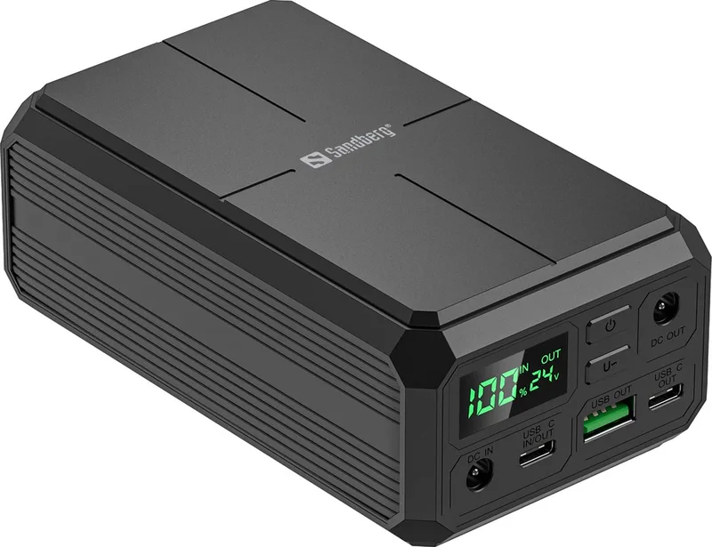 Laptop Powerbank 27000 PD100W by Sandberg in Black – product photo