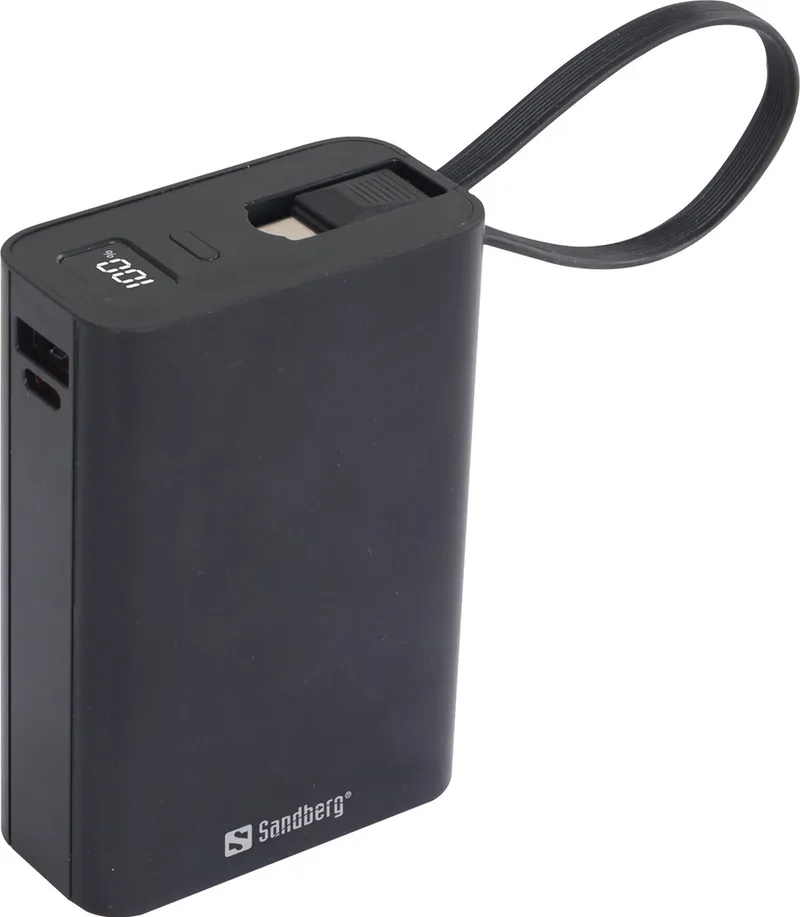 Powerbank 20000 PD20W Connect de Sandberg en Noir – photo produit
