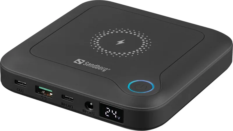 Sandberg - 420-57 - All-in1 Laptop Powerbank 24000 mAh van Sandberg in Zwart – productfoto