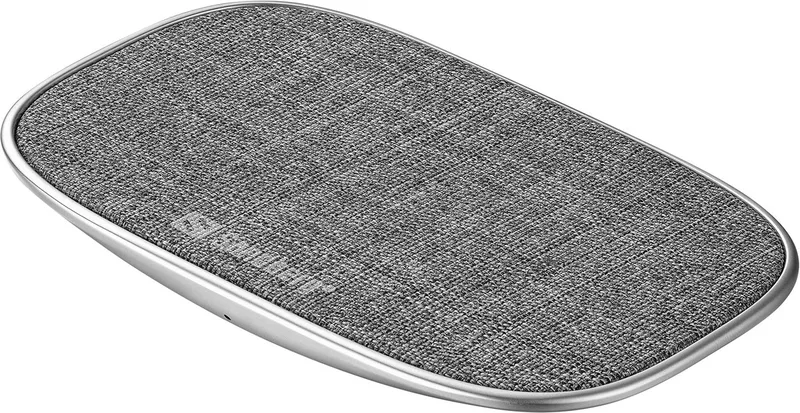 Wireless Charger Deck 15W Universeel Aluminium, Grijs USB Draadloos opladen Binnen by Sandberg in Aluminium, Grey – product photo