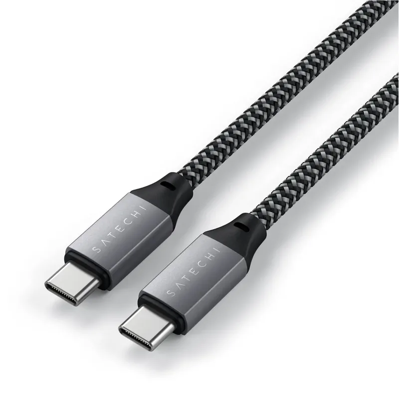 ST-TCC10M USB-C-kabel USB 2.0 USB-C stekker 0.25 m by Satechi in Anthracite – product photo