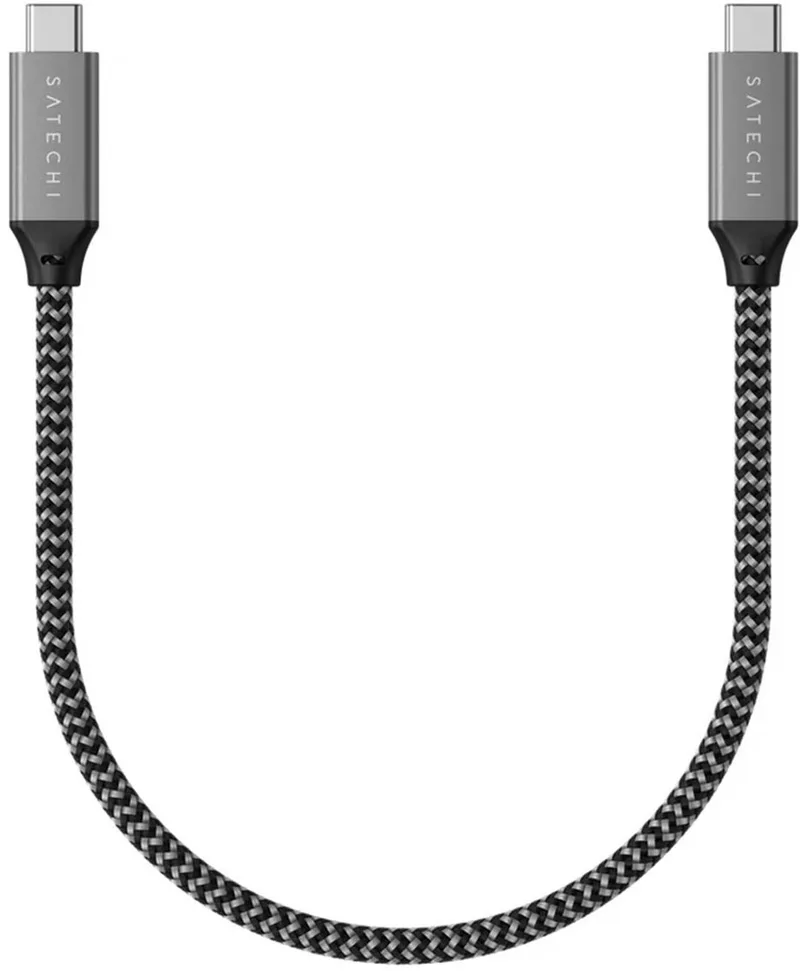 USB-C naar USB-C kabel - 25cm, Grijs by Satechi in Silver – product photo