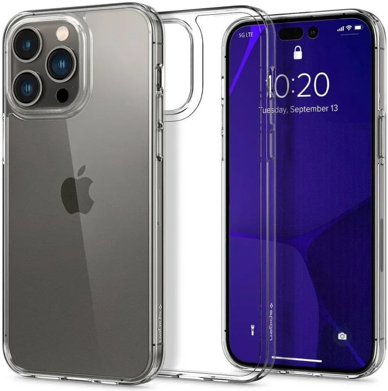 Air Skin Apple iPhone 15 Pro Max Hoesje Back Cover van Spigen in Transparant – productfoto