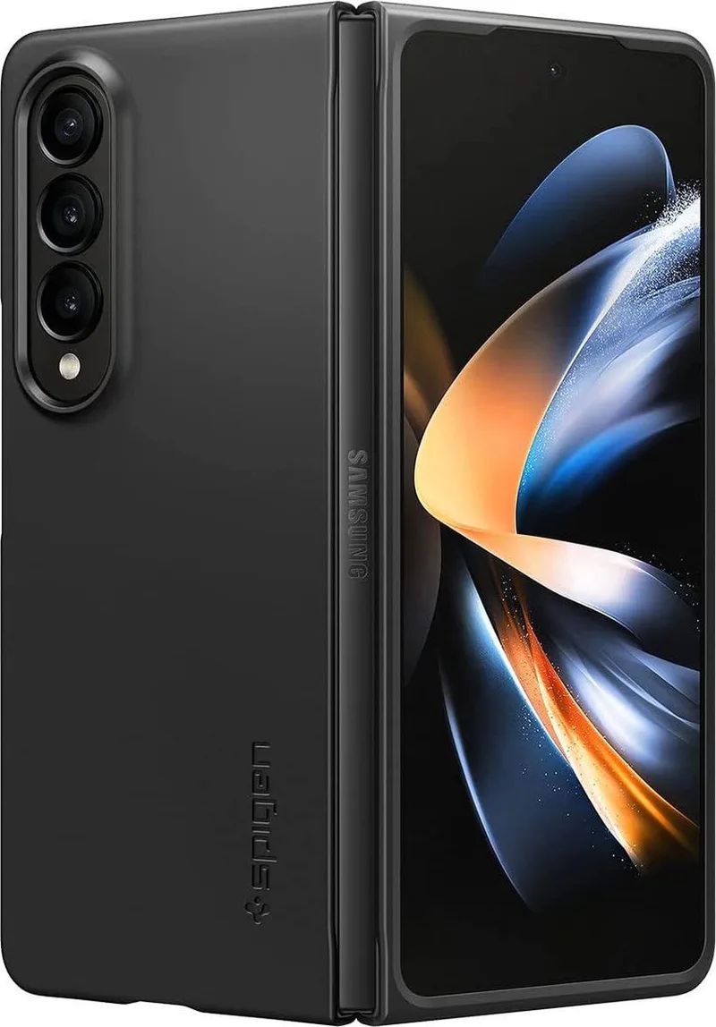 Air Skin Hoesje Geschikt voor Samsung Galaxy Z Fold 4 Back Cover by Spigen in Black – product photo