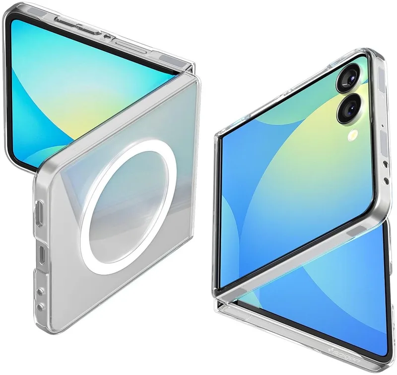 Air Skin MagFit Samsung Galaxy Z Flip 7 Hoesje MagSafe by Spigen in Transparent – product photo