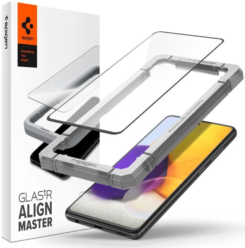 AlignMaster Samsung Galaxy A52 / A52S Screen Protector Full Cover van Spigen – productfoto
