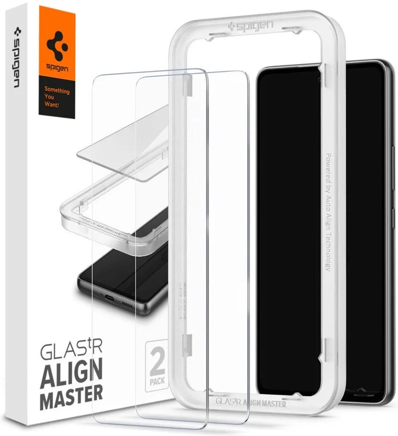AlignMaster Samsung Galaxy A53 Tempered Glass (2-Pack) by Spigen – product photo