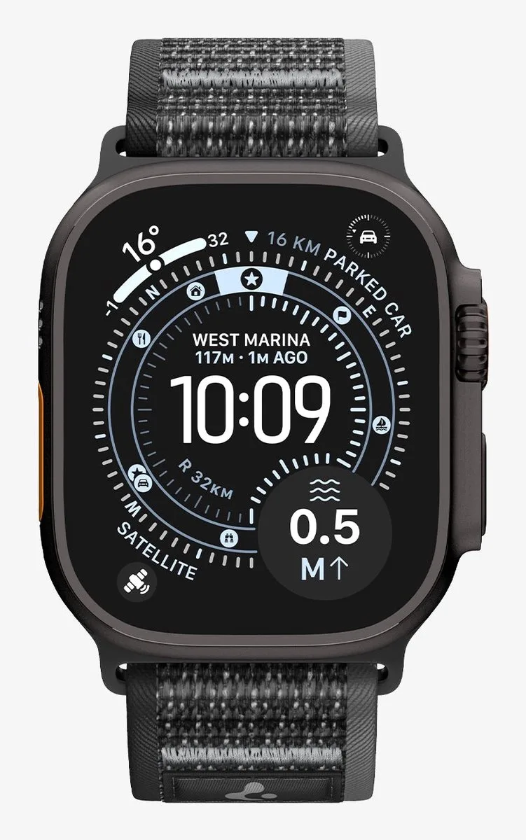 Athlex Air 2 Active Band, Zwartgrijs - Apple Watch 49Mm/46Mm/45Mm/44Mm by Spigen in Transparent – product photo