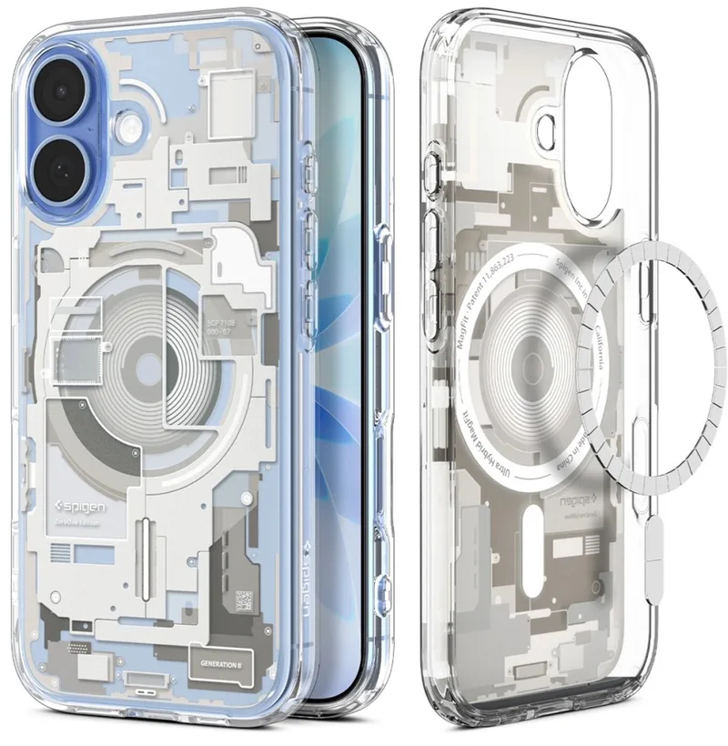 Case Ultra Hybride Magsafe Voor Iphone 17 Zero One Bescherming Met Titanium von Spigen in Schwarz – Produktfoto