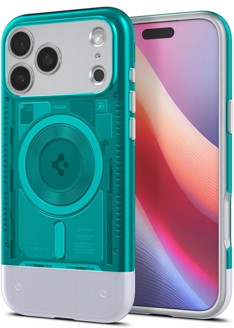 Classic C1 Magsafe, Bondi Blue - Iphone 17 Pro Max by Spigen in Transparent – product photo