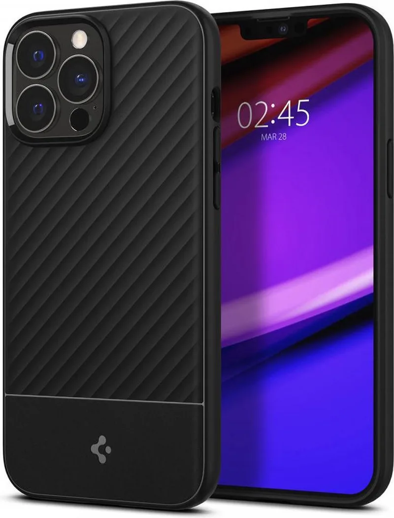 Core Armor Apple iPhone 13 Pro Hoesje van Spigen in Zwart – productfoto