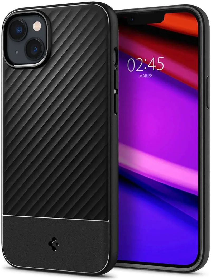 Core Armor Apple iPhone 14 Plus Hoesje Back Cover van Spigen in Zwart – productfoto