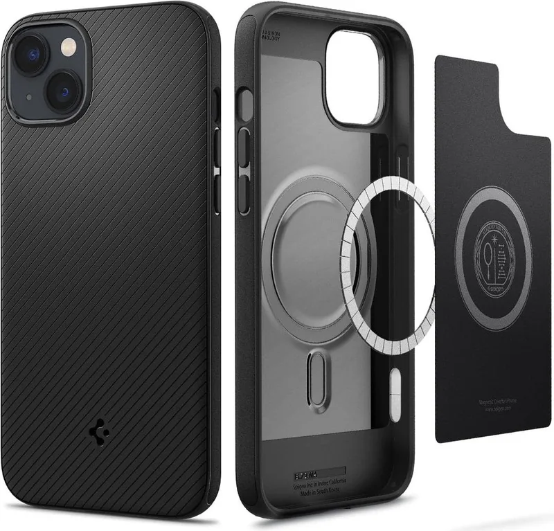 Core Armor Apple iPhone 14 Plus Hoesje MagSafe Back Cover by Spigen in Black – product photo