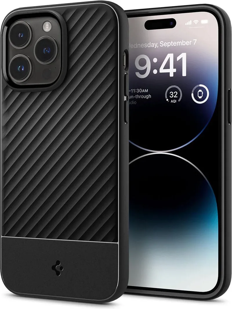 Core Armor Apple iPhone 14 Pro Hoesje Back Cover by Spigen in Black – product photo