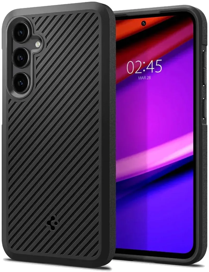 Core Armor Samsung Galaxy S23 FE Hoesje Back Cover van Spigen in Zwart – productfoto