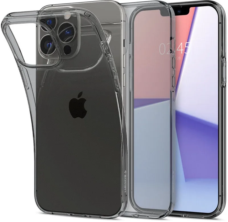 Crystal Flex Hoesje Geschikt voor Apple iPhone 13 Pro Max Space Crystal von Spigen in Transparent – Produktfoto