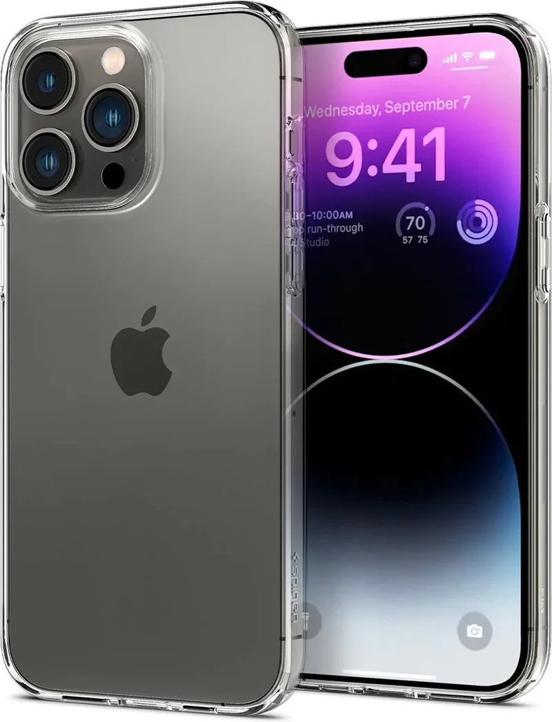 Crystal Flex Hoesje Geschikt voor Apple iPhone 14 Pro Max von Spigen in Transparent – Produktfoto
