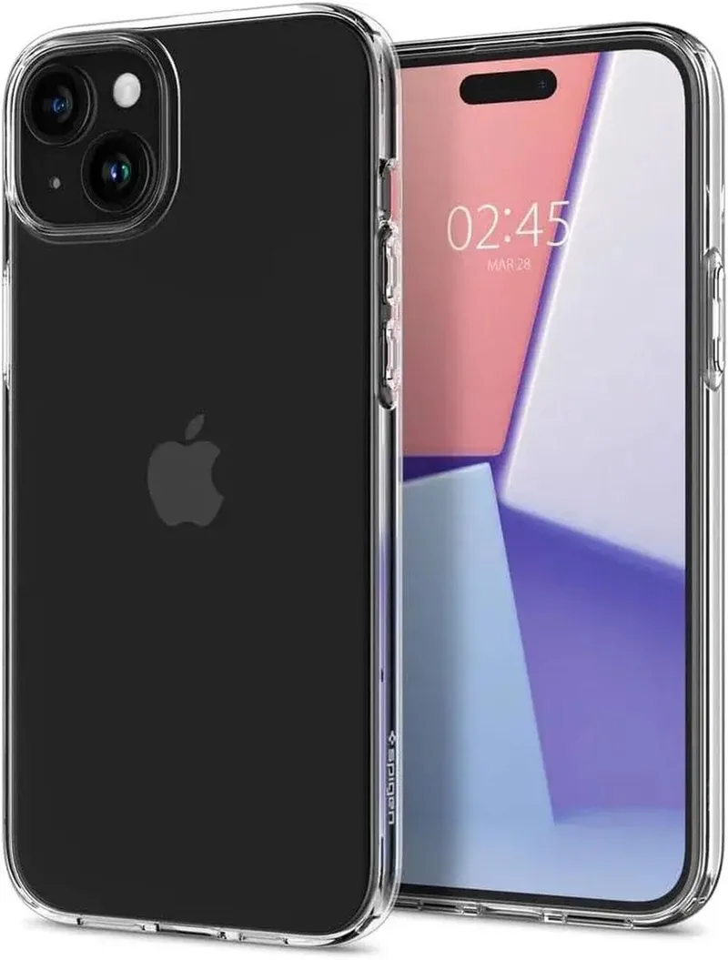 Crystal Flex | Hoesje Geschikt voor Apple iPhone 15 Plus | Back Cover TPU de Spigen en Transparent – photo produit