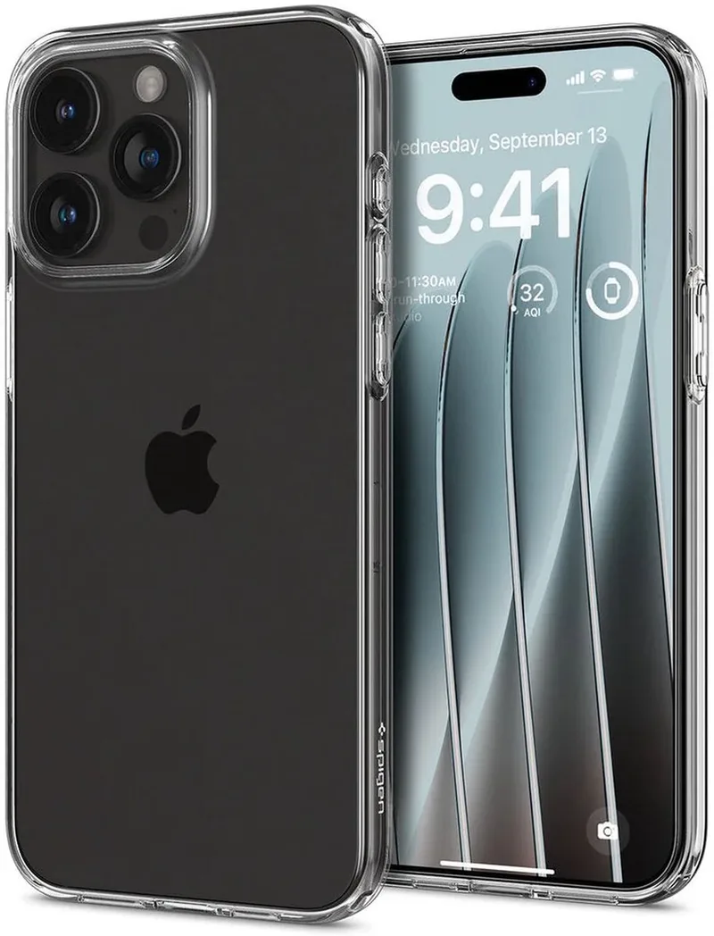 Crystal Flex | Hoesje Geschikt voor Apple iPhone 15 Pro Max | Back Cover TPU von Spigen in Transparent – Produktfoto