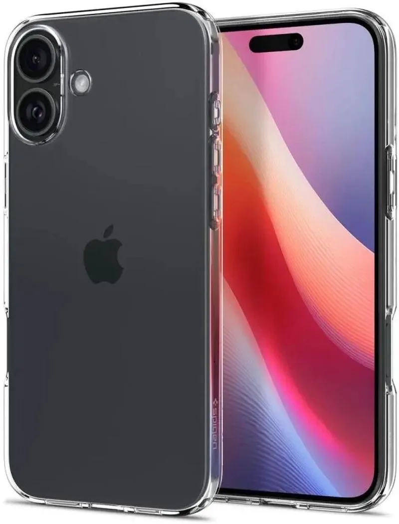 Crystal Flex | Hoesje Geschikt voor Apple iPhone 16 | Back Cover TPU van Spigen in Transparant – productfoto