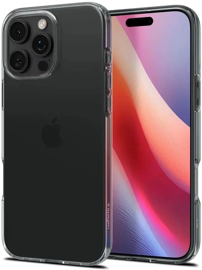 Crystal Flex | Hoesje Geschikt voor Apple iPhone 16 Pro Max | Back Cover TPU | Space Crystal by Spigen in Grey – product photo