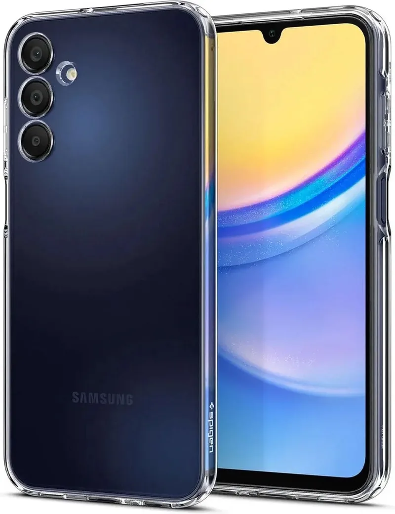 Crystal Flex | Hoesje Geschikt voor Samsung Galaxy A15 | Back Cover TPU från Spigen i Transparent – produktbild