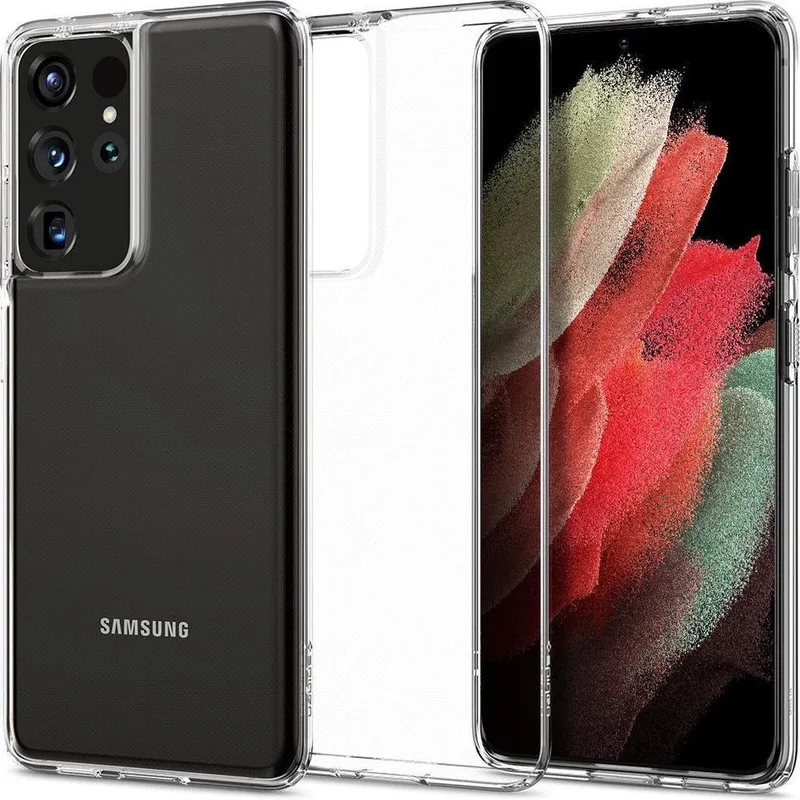 Crystal Flex Samsung Galaxy S21 Ultra Hoesje by Spigen in Transparent – product photo