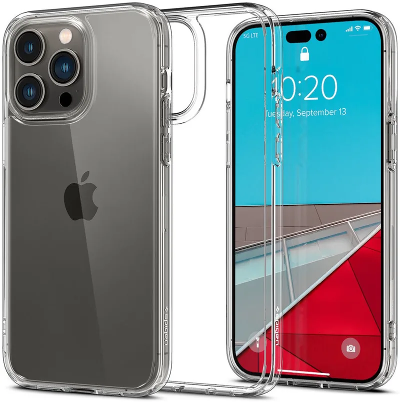 Crystal Hybrid Hoesje Geschikt voor Apple iPhone 14 Pro von Spigen in Transparent – Produktfoto