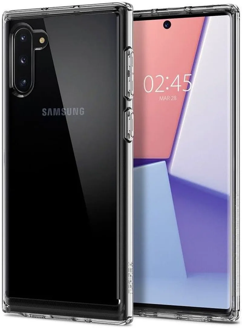Crystal Hybrid Hoesje Geschikt voor Samsung Galaxy Note 10 by Spigen in Transparent – product photo