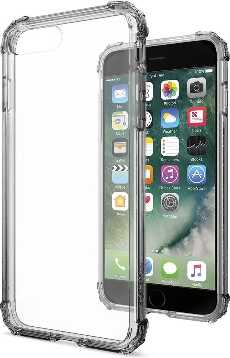Crystal Shell Hoesje Apple iPhone 7 Plus / 8 Plus Gunmmetal by Spigen in Grey – product photo