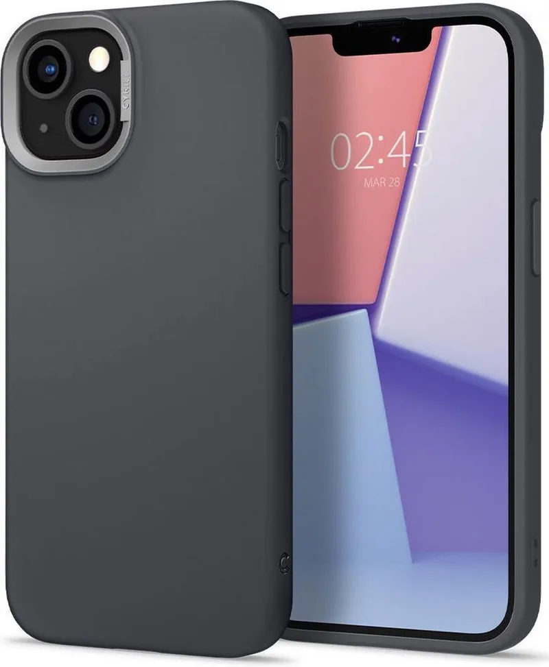 Cyrill Color Brick Apple iPhone 13 Pro Hoesje van Spigen in Grijs – productfoto