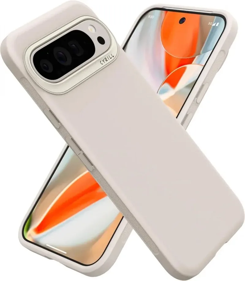 Cyrill Ultra Color - Hoesje Geschikt voor Google Pixel 9 Pro XL - Back Cover Cream de Spigen en Blanc – photo produit