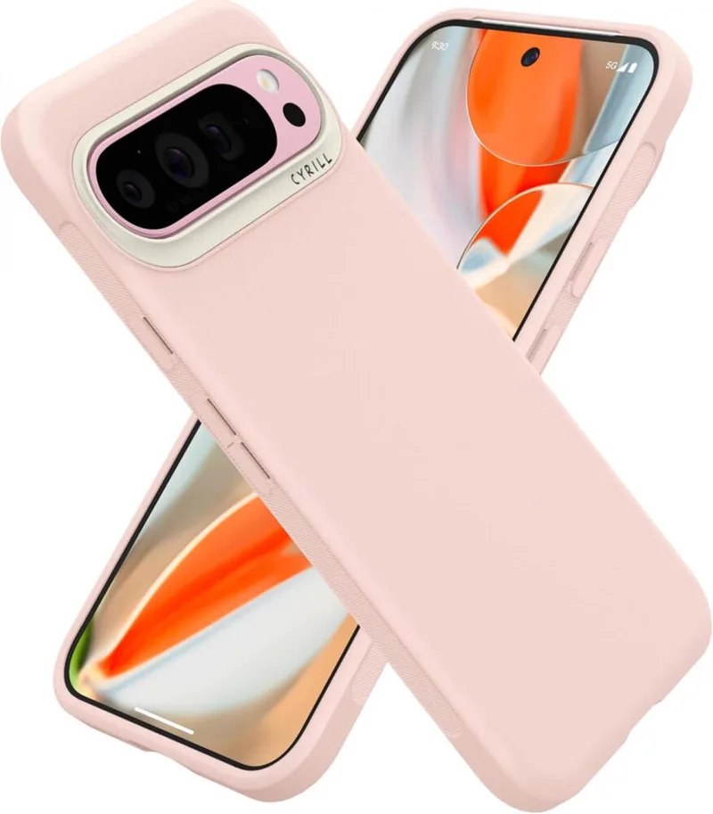 Cyrill Ultra Color - Hoesje Geschikt voor Google Pixel 9 Pro XL - Back Cover de Spigen en Rose – photo produit
